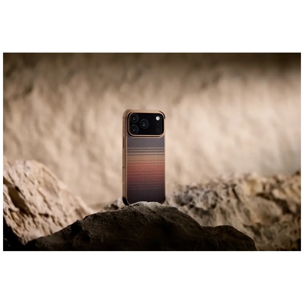 Etui PITAKA Aramid ProGuard MagSafe do Apple iPhone 17 Pro sunset