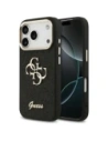 Etui Guess Fixed Glitter Big 4G Metal Frame do Apple iPhone 17 Pro czarny