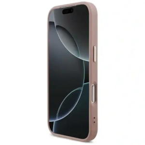 Etui Guess Fixed Glitter Big 4G Metal Frame do Apple iPhone 17 Pro różowy