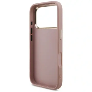 Etui Guess Fixed Glitter Big 4G Metal Frame do Apple iPhone 17 Pro różowy