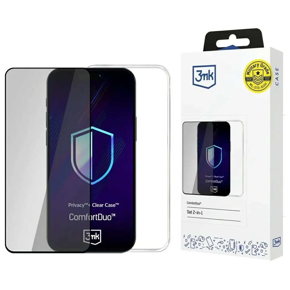 Zestaw 3MK ComfortDuo Privacy Clear do Samsung Galaxy A54 5G