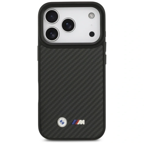 Etui BMW M Kevlar Matt MagSafe do Apple iPhone 17 Pro czarny