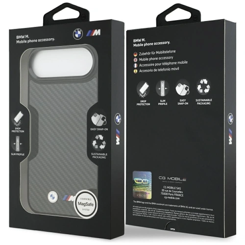 Etui BMW M Kevlar Matt MagSafe do Apple iPhone Air czarny