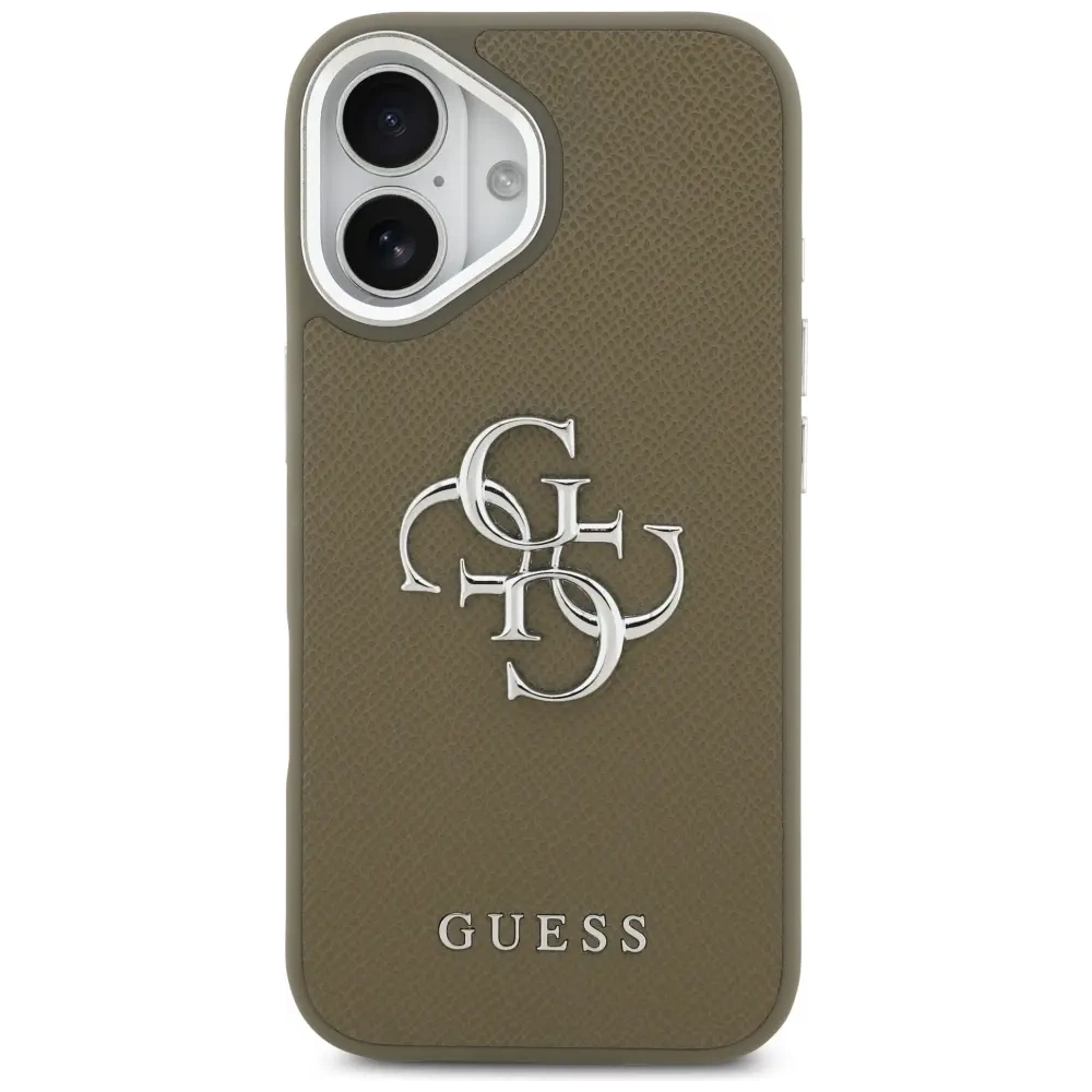 Etui Guess Grained Big 4G Classic Logo do Apple iPhone 17 brązowy
