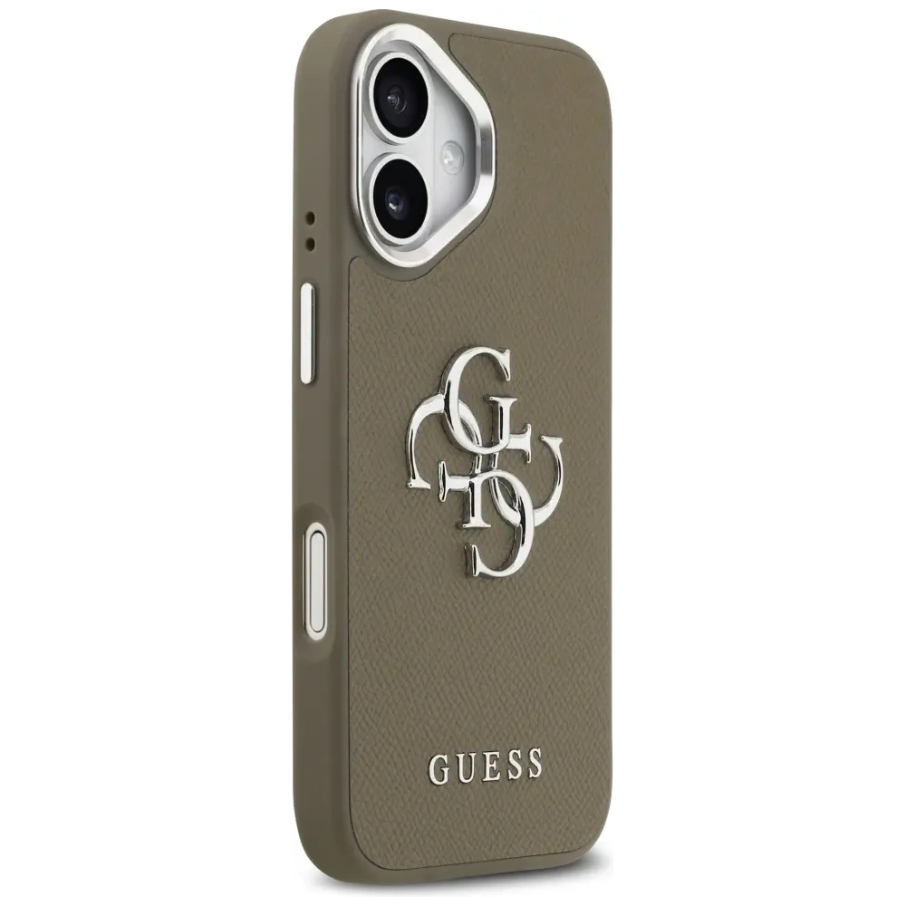 Etui Guess Grained Big 4G Classic Logo do Apple iPhone 17 brązowy