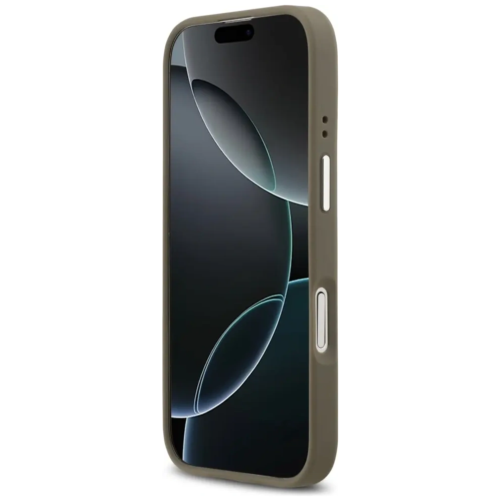 Etui Guess Grained Big 4G Classic Logo do Apple iPhone 17 brązowy