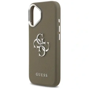 Etui Guess Grained Big 4G Classic Logo do Apple iPhone 17 brązowy