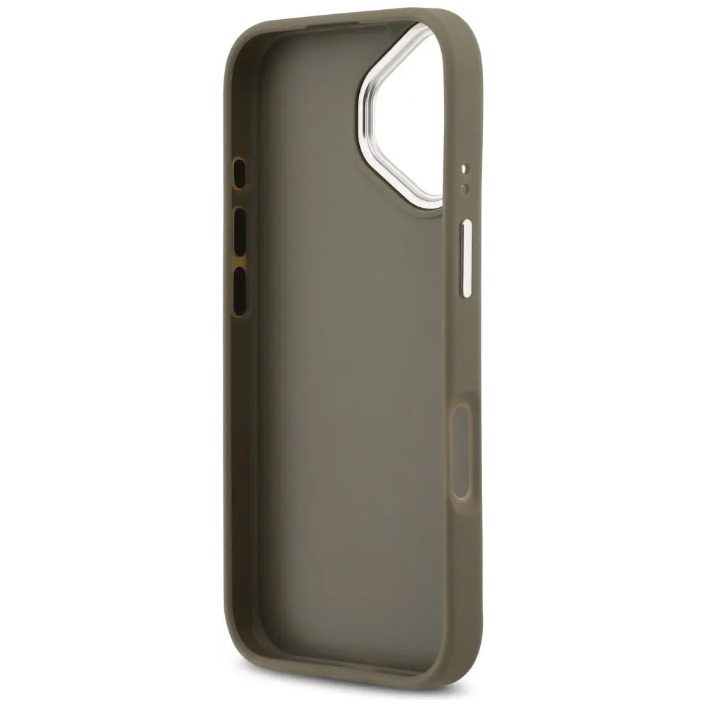 Etui Guess Grained Big 4G Classic Logo do Apple iPhone 17 brązowy