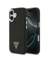Etui Guess Grained Triangle Logo MagSafe do Apple iPhone 17 czarny
