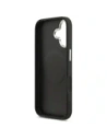 Etui Guess Grained Triangle Logo MagSafe do Apple iPhone 17 czarny