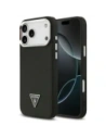 Etui Guess Grained Triangle Logo MagSafe do Apple iPhone 17 Pro czarny