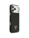 Etui Guess Grained Triangle Logo MagSafe do Apple iPhone 17 Pro Max czarny