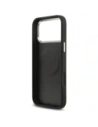 Etui Guess Grained Triangle Logo MagSafe do Apple iPhone 17 Pro Max czarny