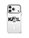 Etui Karl Lagerfeld IML Choupette Sketch Logo MagSafe do Apple iPhone 17 Pro przezroczysty