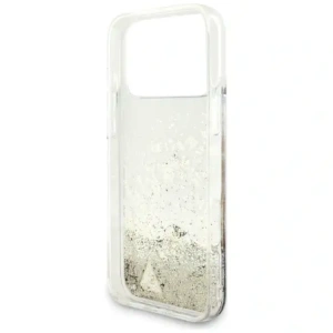 Etui Guess Liq. Glitter 4 Charms do Apple iPhone 17 Pro złoty