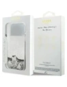 Etui Guess Liq. Glitter Charms do Apple iPhone 17 Pro Max srebrny