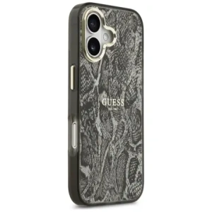 Etui Guess Python Pattern MagSafe do Apple iPhone 17 czarny