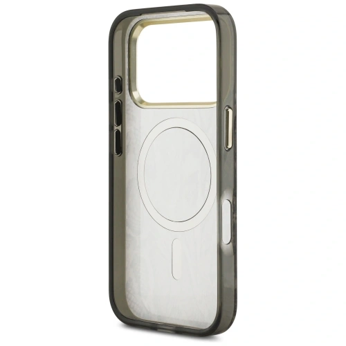 Etui Guess Python Pattern MagSafe do Apple iPhone 17 Pro brązowy