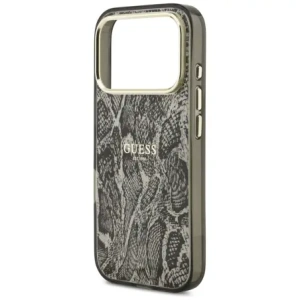 Etui Guess Python Pattern MagSafe do Apple iPhone 17 Pro czarny