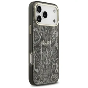 Etui Guess Python Pattern MagSafe do Apple iPhone 17 Pro Max czarny