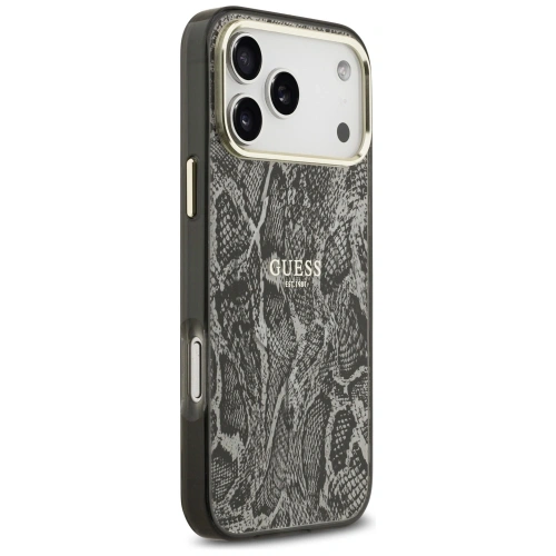Etui Guess Python Pattern MagSafe do Apple iPhone 17 Pro Max czarny