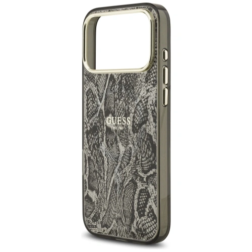 Etui Guess Python Pattern MagSafe do Apple iPhone 17 Pro Max czarny