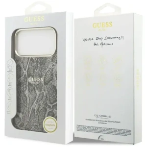 Etui Guess Python Pattern MagSafe do Apple iPhone 17 Pro Max czarny