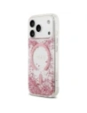 Etui Guess Resin Bottom Glitter MagSafe do Apple iPhone 17 Pro różowy