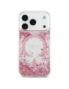 Etui Guess Resin Bottom Glitter MagSafe do Apple iPhone 17 Pro różowy