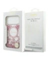 Etui Guess Resin Bottom Glitter MagSafe do Apple iPhone 17 Pro Max różowy