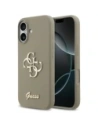 Etui Guess Silicone Big 4G Script do Apple iPhone 17 brązowy