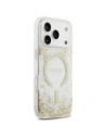 Etui Guess Resin Bottom Glitter MagSafe do Apple iPhone 17 Pro złoty
