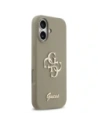 Etui Guess Silicone Big 4G Script do Apple iPhone 17 brązowy