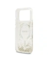 Etui Guess Resin Bottom Glitter MagSafe do Apple iPhone 17 Pro złoty