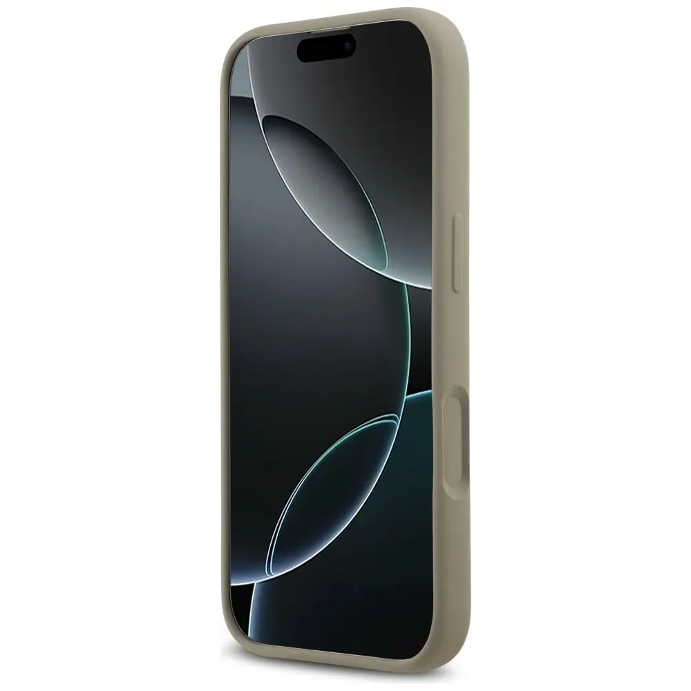 Etui Guess Silicone Big 4G Script do Apple iPhone 17 brązowy