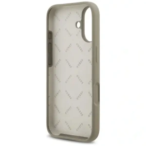 Etui Guess Silicone Big 4G Script do Apple iPhone 17 brązowy