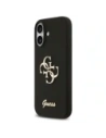 Etui Guess Silicone Big 4G Script do Apple iPhone 17 czarny