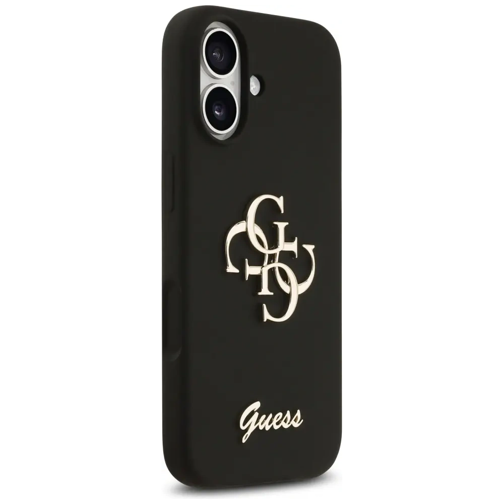 Etui Guess Silicone Big 4G Script do Apple iPhone 17 czarny