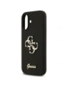 Etui Guess Silicone Big 4G Script do Apple iPhone 17 czarny