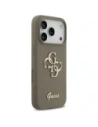 Etui Guess Silicone Big 4G Script do Apple iPhone 17 Pro brązowy