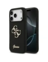 Etui Guess Silicone Big 4G Script do Apple iPhone 17 Pro czarny
