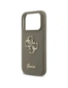 Etui Guess Silicone Big 4G Script do Apple iPhone 17 Pro brązowy