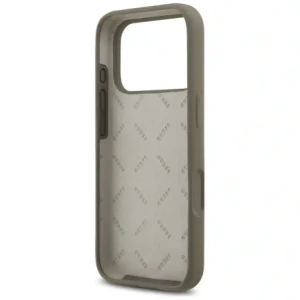 Etui Guess Silicone Big 4G Script do Apple iPhone 17 Pro brązowy