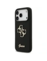 Etui Guess Silicone Big 4G Script do Apple iPhone 17 Pro czarny