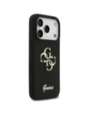 Etui Guess Silicone Big 4G Script do Apple iPhone 17 Pro czarny
