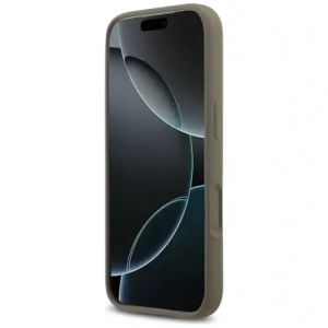 Etui Guess Silicone Big 4G Script do Apple iPhone 17 Pro Max brązowy