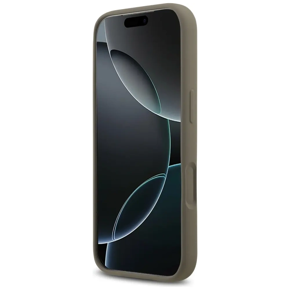 Etui Guess Silicone Big 4G Script do Apple iPhone 17 Pro Max brązowy