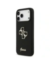 Etui Guess Silicone Big 4G Script do Apple iPhone 17 Pro Max czarny