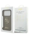 Etui Guess Silicone Big 4G Script do Apple iPhone 17 Pro Max brązowy