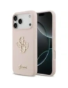 Etui Guess Silicone Big 4G Script do Apple iPhone 17 Pro Max różowy